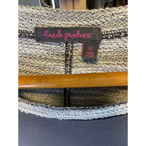 Fresh Produce Soft Blue Round Neck 3/4 Sleeve Made in USA Top Sz 14 - Picture 5 of 11